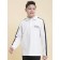 Polo for a boy with a long sleeve Pelican, height 122 cm, milk color