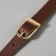 Genuine leather bag, adjustable, with carbines, 60 ± 2 cm × 1.2 cm, brown color/gold