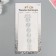 Stick plastic rhinestones for hair "Crystal flowers" 26.5x13 cm