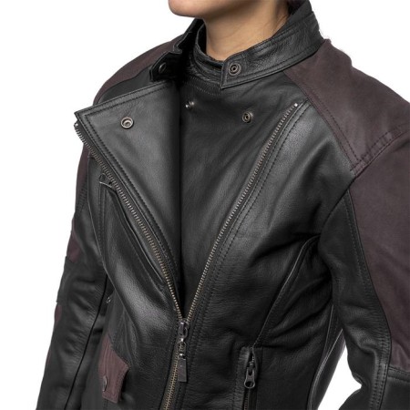 Women's leather jacket Teacher Wax, size XXS-3
