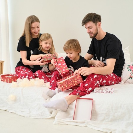 Пижама для девочки новогодняя KAFTAN "Bunny Family", размер 32 (110-116)-11