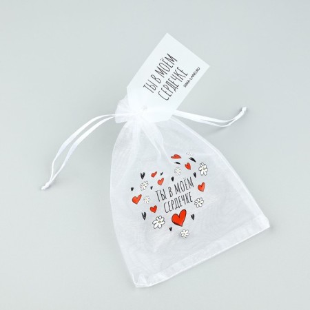 Fatin bag with a thermonacle "You are in my heart", 11 × 16 cm-4