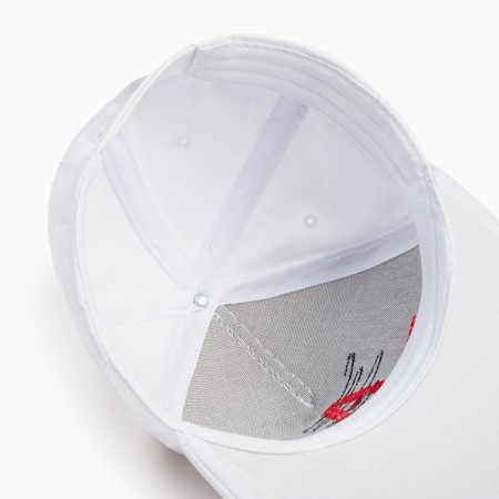 Basebolk male minku with embroidery color white, size 56-58-8
