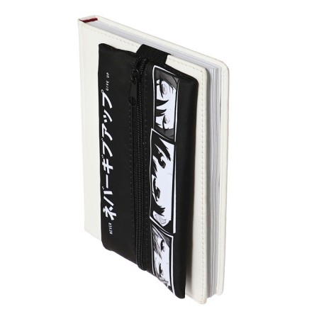 Penal soft, 1 compartment, 95 x 200 mm, flat, pm-shp28 anime, with an elastic band for a notebook,-7
