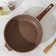 Granite pan, d = 30 cm, removable handle, glass cover, anti -stick coating, brown color