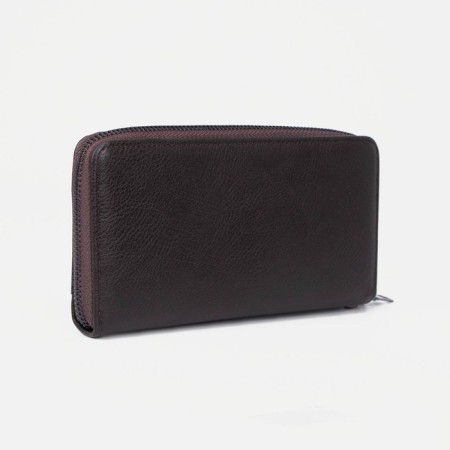 Women's wallet with lightning, brown color-1