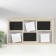 Photo frame plastic in 6 photos "warm memories" with clothespins, gold 53x30 cm