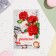Postcard "respected teacher!" White and red roses, 12.5x19.5 cm