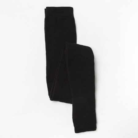Leggings of nursery tange is plain, black color, height 122-128