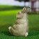 Garden figure "Bunny-Laudon Small" gray, 9x11x16cm