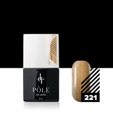 Color gel polish Pole, No. 221 shining olive, 8 ml