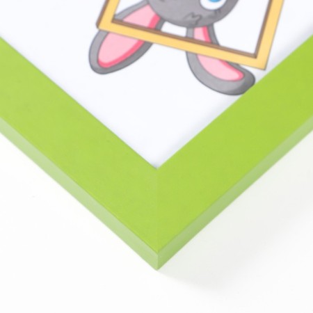 Photo frame MDF 10x15 cm, No. 6, width 18 mm, thickness 12 mm, green (plastic screen)-2