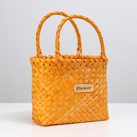 Wicker basket, sequoia, 25 x 15 x 21/33cm, natural