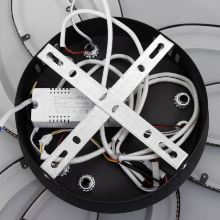 Chandelier 1094/3bk LED 48W 3000-6000k Dimmer black 50x50 cm Bayerlux-12