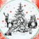 Ceramic plate "Forest residents", 19 cm, white color