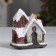 LED figure "snow -covered house" 9 × 10 × 6 cm, polystone, batteries AAAX3 (not in the kit), glow of multi