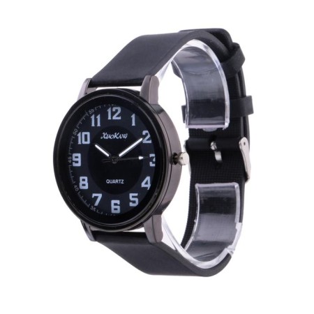 Men's wristwall-quartz clock, silicone strap, d-4.5 cm-1