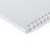 Notepad A5, 80 sheets, in a cage, on a crest, Metallic "Silver", Colored Cut, Bumwine Cover