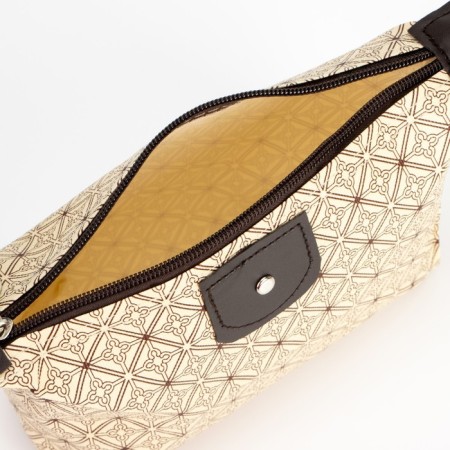 Lightning cosmetic bag, beige color-2