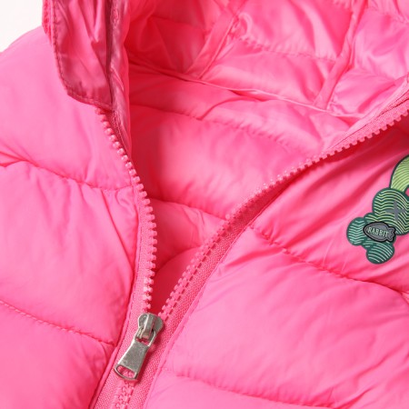 Warm vest for girls, pink color, height 116-122 cm-2