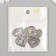 Decor metal for creativity "heart - I ♥ you" 2.5x2.3 cm