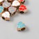 Beads for creativity plastic "Leaf bright middle" Mix set 10 pcs 1x1 cm