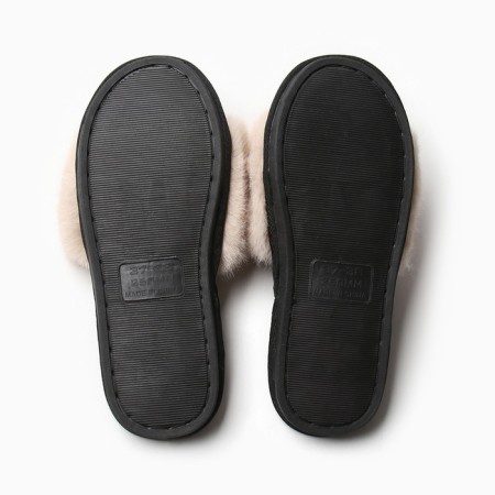 Women's slippers with an open nose size 39-40, coffee color-2