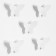 Wall -wall decor "butterflies" 7.5 x 10.5 cm, white, (set 5 pcs)
