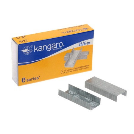 Staps for the Kangaro stapler No. 24/6-1, steel, eco, 1000 pieces