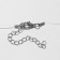 Circle "on the fishing line" zirconium, square, white color in silver, 30 cm