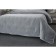 A set with a covering “Erica”, size 160x220 cm, 50x70 cm, gray color