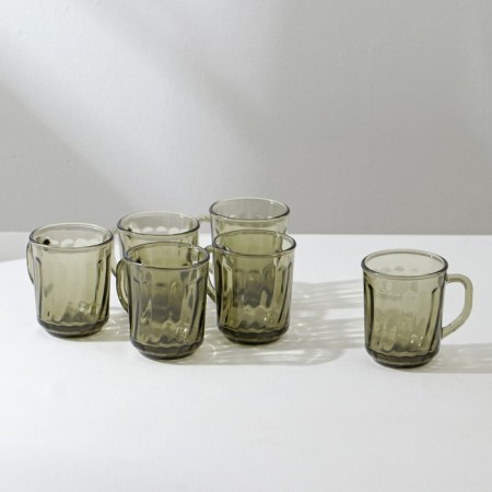 Elica table set, 44 items, glass, haze-13