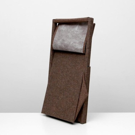 House for cats with a clamp "X", folding with a hammock, carpet, mix of flowers-6