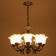 Cathellio chandelier 8he27 60W Black 50x50x67cm Bayerlux