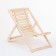 Flexible deck chair, 60 × 140 × 75cm, from linden