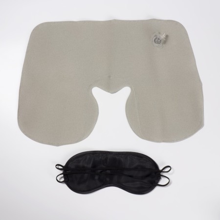 Traveler's set: neck pillow, sleep mask-4