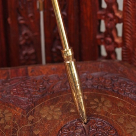 Fireplane set "Imperial" brass (5 objects) 48x11x11 cm-9