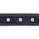 Leather collar on synthetic winterizer, dimensionless, 71 x 3.5 cm, Osh 29-62 cm, blue
