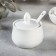 Porcelain sauce with a spoon Wilmax, 130 ml, d = 7 cm, white color