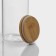 Glass Bank for bulk products with a bamboo cover "Eco", 1.9 l, 10 × 28.5 cm