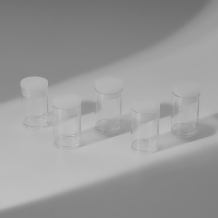 Jars for storing trifles, d = 2.2 × 3.8 cm, 5 pcs, the color is transparent-3