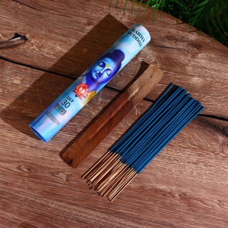 Incense "karma buddha" aroma fell (set of 30 pcs) with a stand, lily