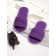 Women's slippers open nose, size 39-41, purple color