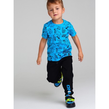 Set for a boy: T -shirt, trousers, height 116 cm-1