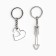 Key keychain, non -memorials “I take your heart in hostage” 9 x 13 cm