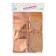 Festive curtain holography, 100 × 200 cm., Pink-golden color