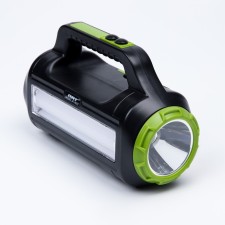 Flight battery flashlight, 10+10 watts, 4000 mAh, T6+LED, 6 modes, solar battery