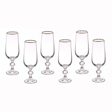 A set of glasses for champagne 