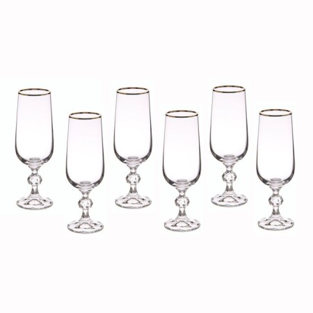 A set of glasses for champagne "Claudia", 180 ml, 6 pcs.