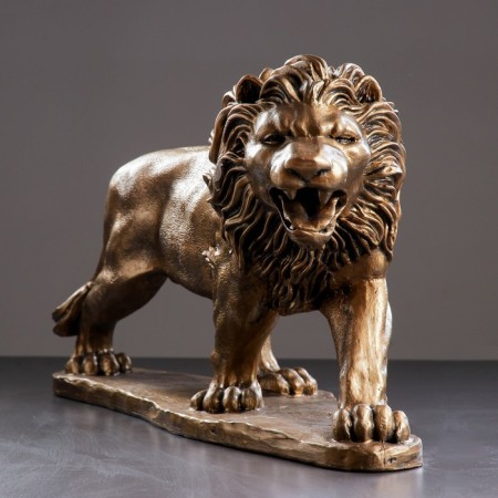 Figure "Lion" Right, Bronze, 73x23x43cm